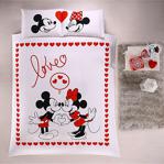 Özdilek Mickey Mouse Valentines Day Çift Kişilik Disney Lisanslı Pike Takımı