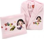 Özdilek Niloya Flower Free Set Çocuk Bornoz Seti 1/2 Yaş