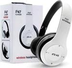 P47 Beyaz Kulaküstü Bluetooth Kulaklık
