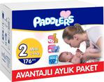 Paddlers 2 Beden Mini 176 Adet Aylık Paket Bebek Bezi