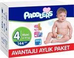 Paddlers 4 Numara Maxi 144 Adet Aylık Paket Bebek Bezi