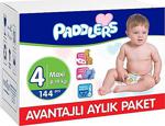 Paddlers Bebek Bezi Maxi 4 Beden 8-19 Kg 36x4 ( 144 ) Adet