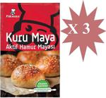 Pakmaya 100 gr 3'lü Paket Kuru Aktif Hamur Mayası