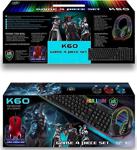 Paleon K60 Rgb Lıght Game 4 Pıece Set Klavye Mouse Kulaklık Mouse Pad