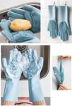 Palmiyestore Palmiye Magic Gloves Sihirli Bulaşık Eldiveni Mutfak Banyo Temizleme Fırçası