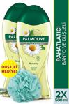 Palmolive Body & Mind Papatya Özü Rahatlatıcı Banyo Ve Duş Jeli 500 Ml X 2 Adet + Duş Lifi Hediye