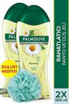 Palmolive Body & Mind Papatya Özü Ve Doğal Yağ Ile Banyo Ve Duş Jeli 500 Ml X 2 Adet + Duş Lifi Hedi