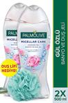 Palmolive Micellar Care Gül Özlü Micellar Su Ile Banyo Ve Duş Jeli 500 Ml X 2 Adet + Duş Lifi Hediye