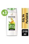 Pantene 3 Adet Doğal Sentez Güç Ve Parlaklık Şampuan 700 ml