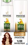 Pantene Doğal Sentez Güç ve Parlaklık 300 ml + Saç Kremi 180 ml Şampuan Seti