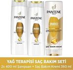 Pantene Onarıcı Bakım Seti Şampuan 400 Ml X 2 Adet + 360 Ml Saç Bakım Kremi