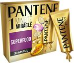 Pantene Superfood 1 Dakikada Mucizevi 3x15 ml Saç Bakım Kürü