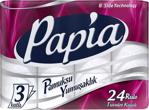 Papia 3 Katlı 24 Rulo Tuvalet Kağıdı