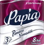 Papia 3 Katlı 8 Rulo Tuvalet Kağıdı