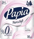 Papia Pure & Soft 4 Katlı 32 Rulo Tuvalet Kağıdı