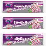 Parex Çilek Kokulu Büyük Boy Büzgülü Çöp Torbası 3 Adet