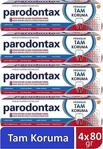 Parodontax 80 Gr/50Ml - 4Adet, Ferahlık Tam Koruma Diş Macunu