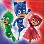 Party Pj Mask Pija Maskeliler Baskılı Kağıt Peçete