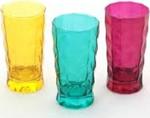 Paşabahçe Prizma Renkli 3 Lü Meşrubat Bardağı