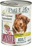 Pati Life Premium Tahılsız Kuzu Etli Konserve Yetişkin Köpek Maması 12 X 415 G