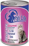 Pati Life Tahılsız Gurme Sığır Etli ve Tavuklu 415 gr 24'lü Paket Yetişkin Kedi Konservesi