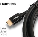 Paugge Hdmi 2.0B Premium Sertifikalı 4K 60Hz 18Gbps Bandwith Hdr Dolby Vision Hdcp 2.2 Destekli Hdmi Kablo - 5 Metre - 5 M