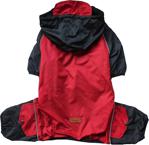 Pawstar Red Big Raincoat Rompers Kırmızı Köpek Tulum Yağmurluğu Büyük Irk Köpek Montu Köpek Kıyafeti