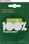 Peak Power 9V Şarjlı 200Mah Pil Tekli Paket 20R8Hmtk-2U1