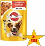 Pedigree Sığır Etli Poşet Köpek Maması 24X100 Gr