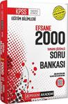 Pegem Akademi 2022 Kpss Eğitim Bilimleri Efsane 2000 Soru Bankası