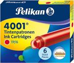 Pelikan Tp6X Dolma Kalem Kartuşu Kırmızı