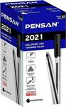 Pensan 1.0 Mm 50'Li Üçgen Tükenmez Kalem Siyah