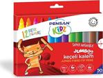 Pensan Kidz 12'Li Jumbo Keçeli Kalem