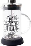 Perotti French Press Silikonlu Kahve Mug 600 Ml Coffee Pot Kırmızı