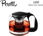 Perotti Luca 700 Ml Süzgeçli Cam Çaycı Demliği