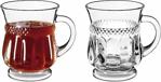 Perotti Marea Kulplu 6'Lı Cam Çay Bardağı