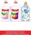 Persil Sıvı Çamaşır Deterjanı 2X2310Ml (66Yıkama)Gül+Color+Vernel Max Yumuşatıcı 1440Ml (60Yıkama) H.Cevizi