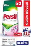 Persil Toz Çamaşır Deterjanı Gülün Büyüsü 10Kg X2Li Set / 10'Lu Maske Hediye