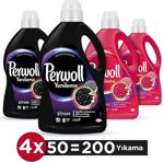 Perwoll Hassas Bakım Sıvı Çamaşır Deterjanı 2 X 3 L Siyahlar + 2 X 3 L Renkliler