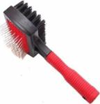 Pet Brush Çift Taraflı Kırmızı Köpek Tarağı