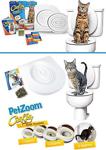 Pet Zoom Citi Kitty Kedi Tuvalet Eğitim Seti Tuvalet Kiti Kedi Klozeti