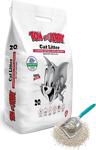 Petfan Tom And Jerry 20 Lt-17 Kg Kalın Taneli Beyaz Bentonite Lavanta Kokulu