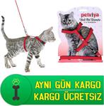 Petviya Ayarlanır Kedi Köpek Gezdirme (Dolaştırma) Tasması Kayışı