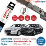 Peugeot 508 Silecek Takımı (2011-2017) Bosch Aerotwin A636s