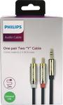 Philips 3.5Mm Male To 2X Rca Male Stereo Kablo Altın Uç Swr2120C-93