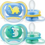 Philips Avent Ultra Air 2'li Silikon Emzik 18+ Ay Mavi