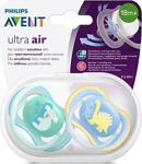 Philips Avent Ultra Air Silikon Emzik 6-18 Ay Mavi