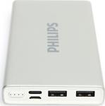 Philips Çift Usb Çıkışlı 10000Mah Taşınabilir Powerbank Gümüş