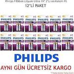 Philips FR06AA Lityum Ultra 7X 2'Li AA Kalem Pil 12 li Paket