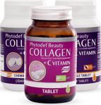 Phytodef Collagen + Vitamin C - 30 Tablet 2 Adet Ve Collagen + C Vitamini - 30 Çiğneme Tableti 1 Adet